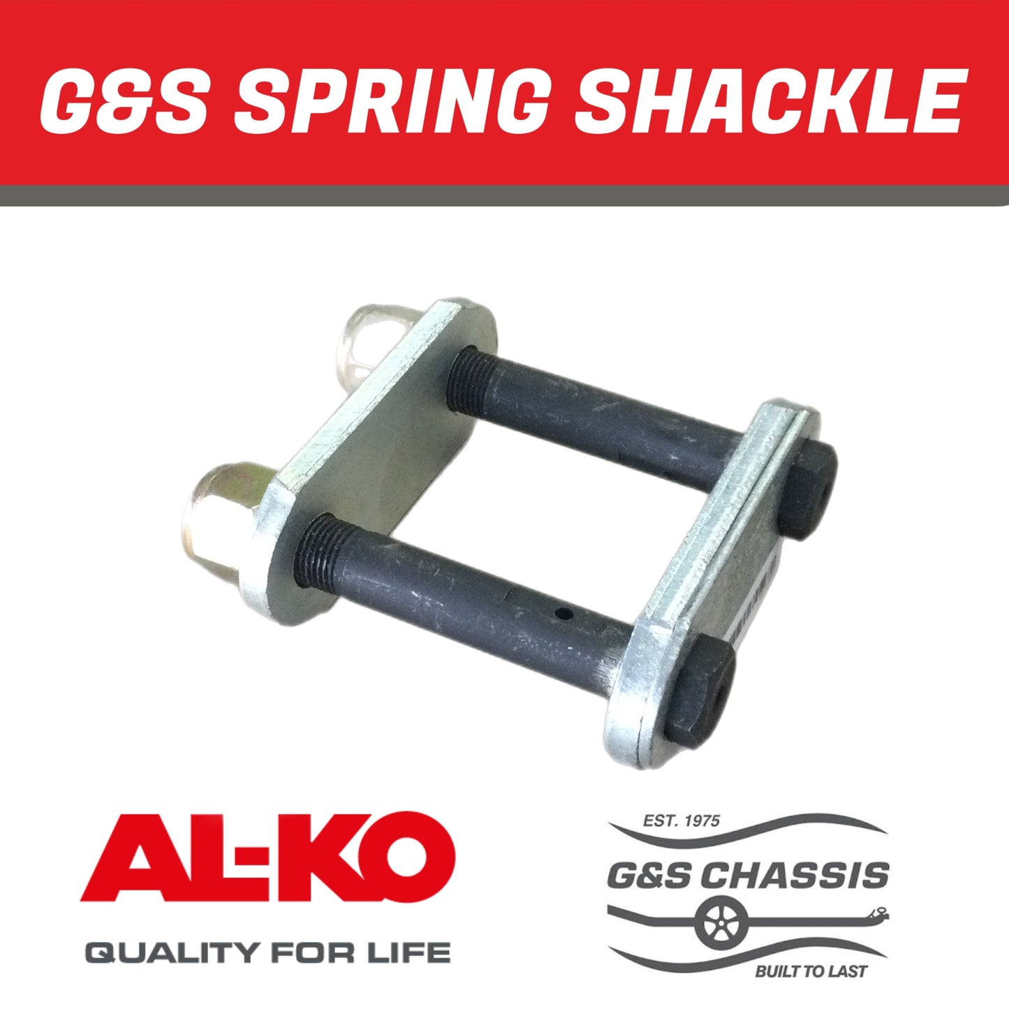 G&S SHACKLE 5/8" BOLTS & PLATES TO SUIT GNSRA60