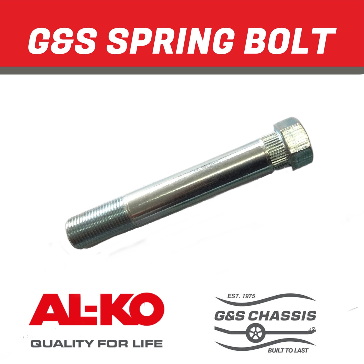 G&S SHACKLE BOLT 5/8"x4" NONGREASEABLE WITH NUT