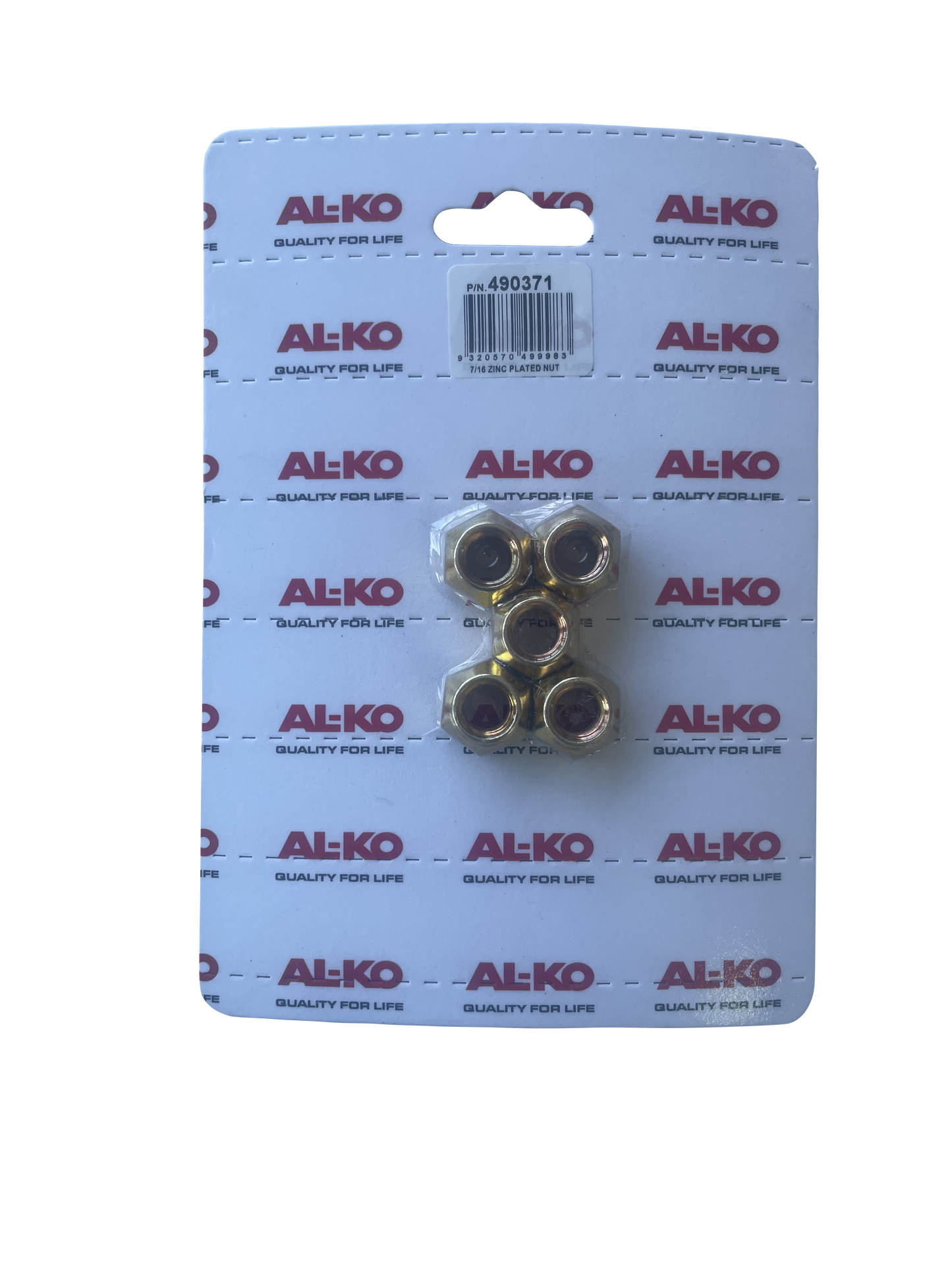 AL-KO 7/16 Wheel Nut Kit (5x Nuts)